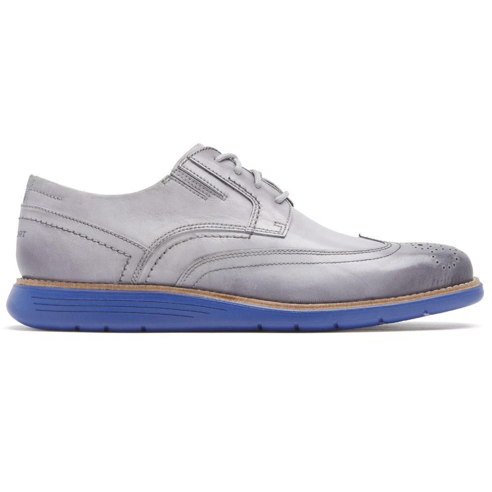 Sapatos Sociais Rockport Homem Prateadas - Total Motion Sport Wingtip - 73219WRCE